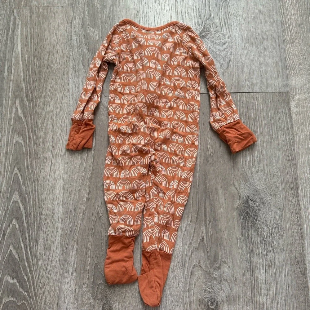 Gender Neutral Bamboo Zippy Pajamas Size 3-6 Months